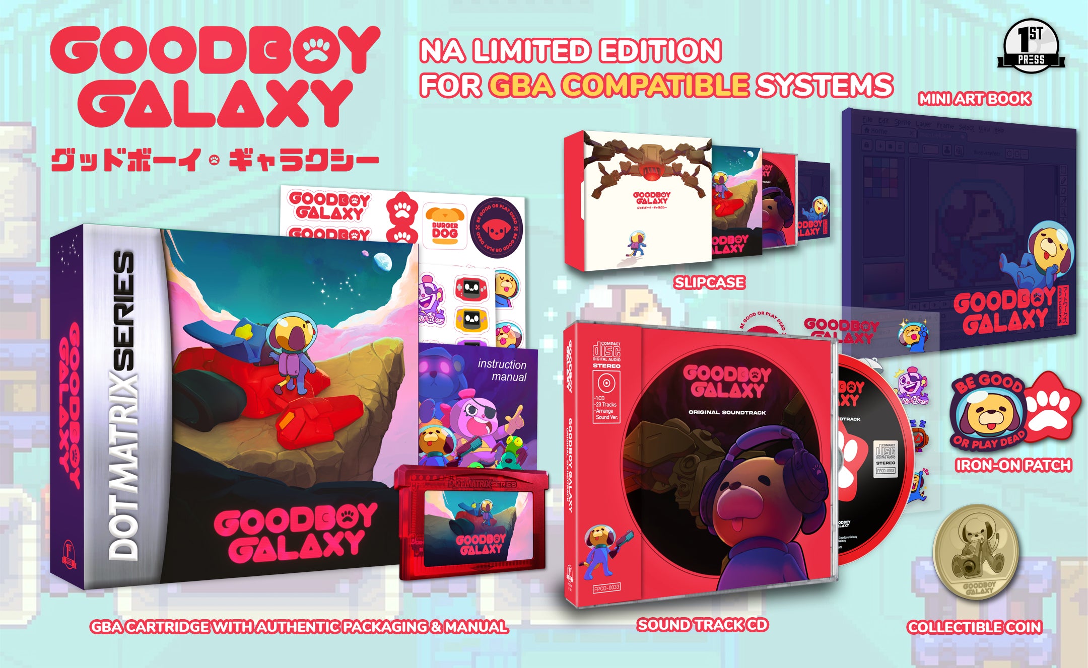 Goodboy Galaxy GBA NA Limited Edition – First Press Games Goodboy Galaxy GBA NA Limited Edition – First Press Games