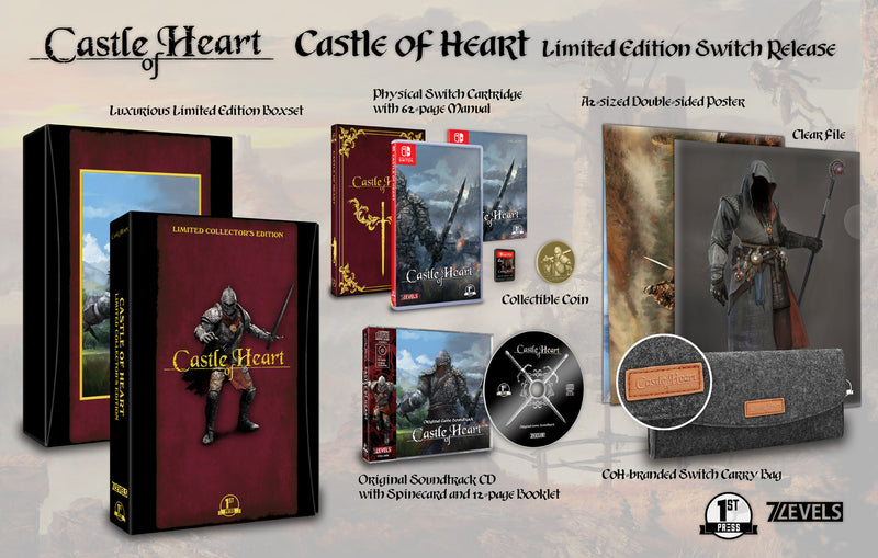 SW Castle of Heart 欧州コレクターズ版 キャッスル オブ ハー Castle of Heart Nintendo Switch Collector's Edition – First Press